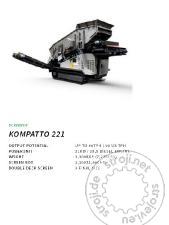 Betonarne, separacije, Ostali SEJALNICA KOMPLET mobile screener Kompatto 221