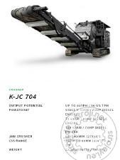 Drobilci kamna, mlini, Ostali DROBILEC - ČELJUSTNI KOMPLET crusher K-JC 704 