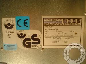 Odsesovalni stroji Industrijski sesalci, FELDER RL 200