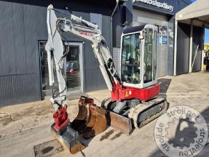 mini bagri takeuchi tb138fr powertilt 3x lica 2015 letnik
