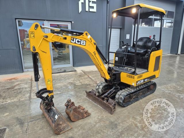 Mini bagri, JCB 16C-1 - 2021 LETNIK - 955 DELOVNIH UR