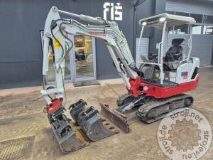 mini bagri takeuchi tb225 2021 letnik 1365 ur 3x lica