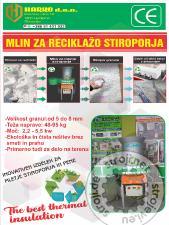 Stroji za reciklažo, Ostali Mlin za reciklažo stiroporja