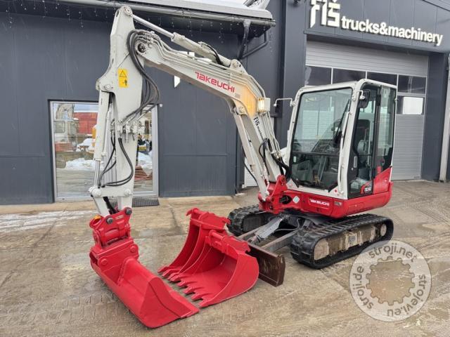 Mini bagri, TAKEUCHI TB240 - POWERTILT - 3X ŽLICA - 2016 LETNIK