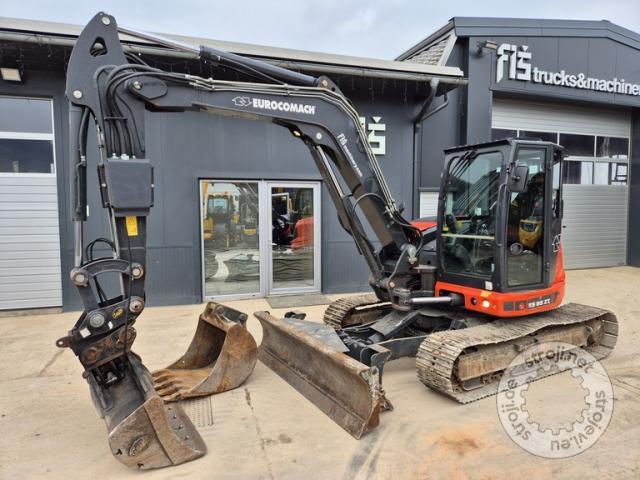 Mini bagri, EUROCOMACH ES85ZT - 6 STRANI PLUG  - 2018 LETNIK - 2960 UR 