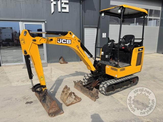 Mini bagri, JCB 16C-1 - 2022 LETNIK - 990 DELOVNIH UR