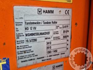 Valjarji tandem valjar, HAMM HD 12 VV - 2019 LETNIK - 1180 DELOVNIH UR