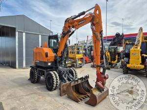 Bagri na kolesih, Ostali DX100W-7 - POWERTILT - 4X ŽLICE - STABILIZATORJI