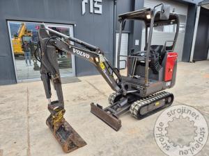 mini bagri volvo ec18d letnik 2017 1625 delovnih ur