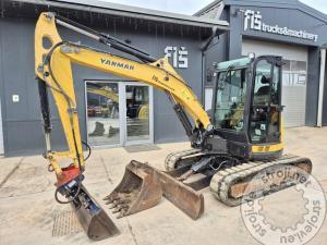 mini bagri yanmar vio57 u letnik 2016 6100 ur 2x lica