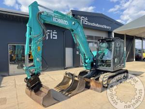mini bagri kobelco sk85msr 7 powertilt 3x lice letnik 2020